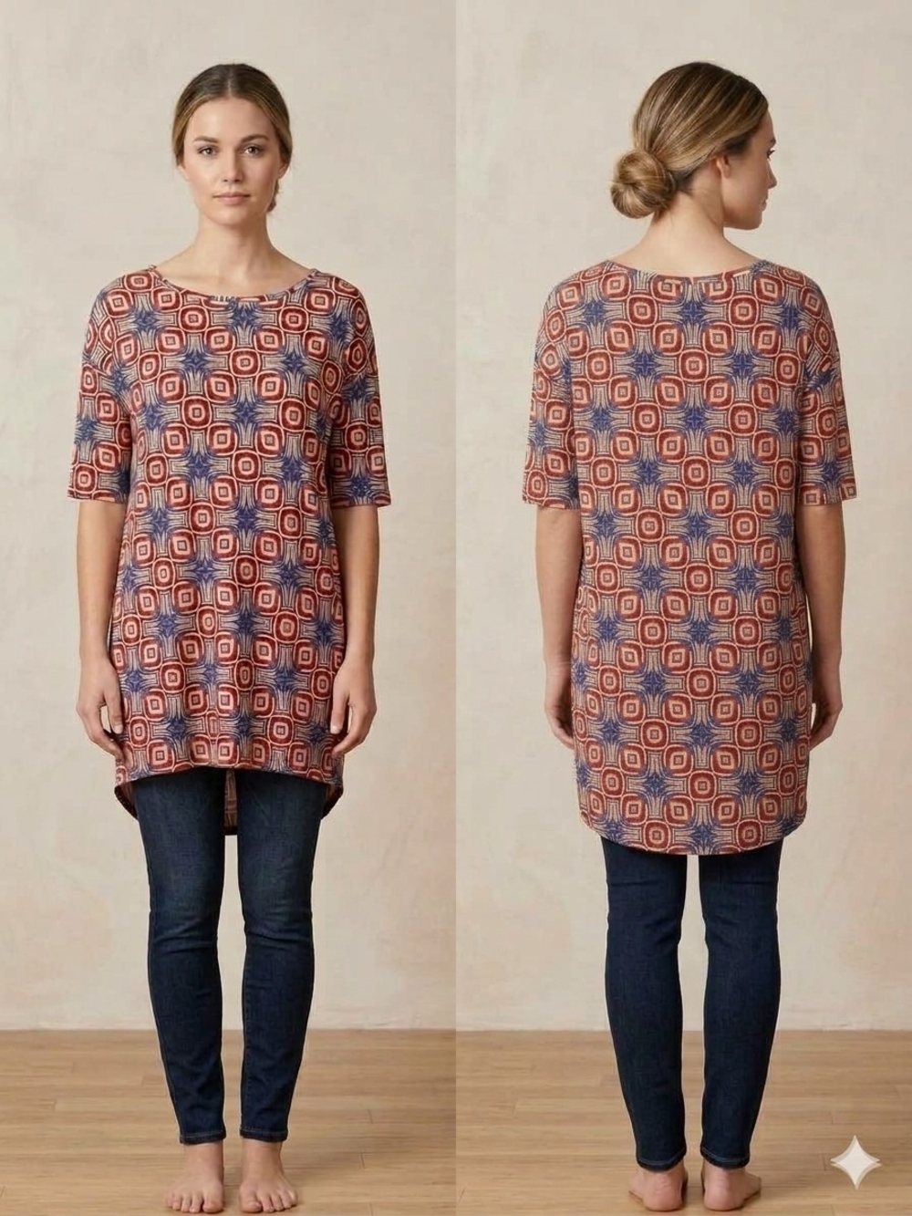 LuLaRoe Geometric Tunic Woman's Size XXS